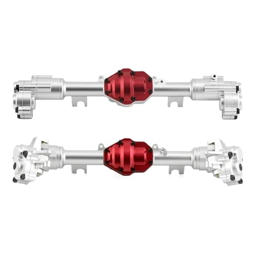 QOAKSDY RC-Cars-Upgrade Teile Für YiKong Für YK4082 YK4083 Für Absima Für Yucatan CR1.8 Metall Vorne Und Hinten Portal Achse Gehäuse Getriebe Abdeckung 1/8 RC Crawler Modifizierte Teile(1Set) von QOAKSDY