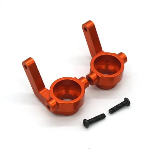 QOAKSDY RC-Cars-Upgrade Teile Für ZD Für Racing DBX-10 10427S 9106S 1:10 RC Fernbedienung Auto Wüste Off-Road Fahrzeug Metall Upgrade Zubehör Lenkung Tasse 7186(Orange) von QOAKSDY