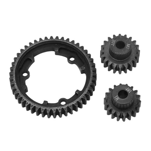 QOAKSDY RC Teile 46T Stirnrad M1 18T Ritzel Hartstahl Für RC Auto Ersatz Ersatzteile Upgrade Zubehör von QOAKSDY
