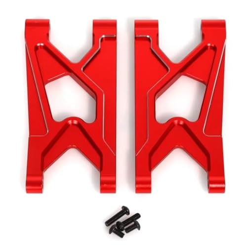 QOAKSDY RC Teile Für ARRMA Für Gorgon 4X2 2WD Für Monster Truck 1/10 RC Upgrade Teile Aluminiumlegierung Hinteren Unteren Arm(Red) von QOAKSDY