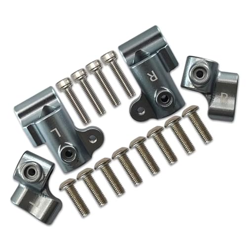 QOAKSDY RC Teile Für ARRMA Für Outcast Für Notorious 6S Für BLX 1/8 RC Auto Metall Vorne Hinten Körper Post Mount Shell Säule Fixiert Für Sitzhalterung(Gray) von QOAKSDY