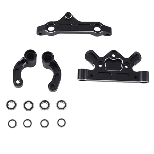 QOAKSDY RC Teile Für Arrma Für KRATON 8S Für BLX Für Outcast 8S Für BLX Für KRATON Für EXB Für Roller 1/5 RC Autoteile Metall Lenkbaugruppe(Black) von QOAKSDY