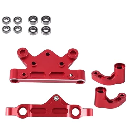 QOAKSDY RC Teile Für Arrma Für KRATON 8S Für BLX Für Outcast 8S Für BLX Für KRATON Für EXB Für Roller 1/5 RC Autoteile Metall Lenkbaugruppe(Red) von QOAKSDY