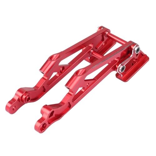 QOAKSDY RC Teile Für Arrma Für KRATON Für Typhon Für Talion Für SENTON Für Outcast Für Notorious 1/8 RC-Autoteile, Metall-Heckflügelhalterungssatz(Red) von QOAKSDY