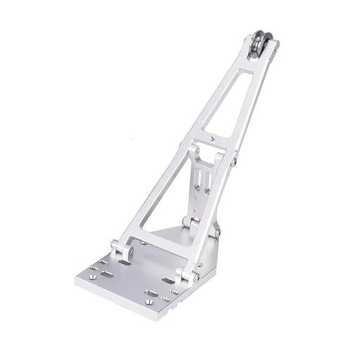 QOAKSDY RC Teile Für Axial Für Capra 1.9UTB Für Trail Für Buggy 1/10 RC Crawler Upgrade Teile Winde LKW/Abschleppwagen Kran Arm Kit Simulation(Silver) von QOAKSDY