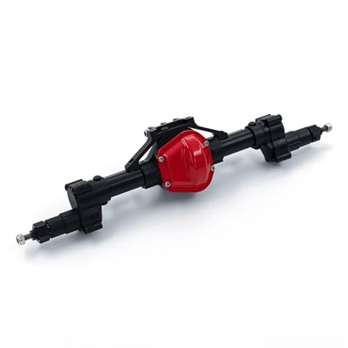 QOAKSDY RC Teile Für Axial Für SCX10 90046 90047 GN8 1/10 RC Auto Aluminiumlegierung Hinten Vorderachse Heighten Ersatzteile Upgrade-Teile(Black,Rear) von QOAKSDY