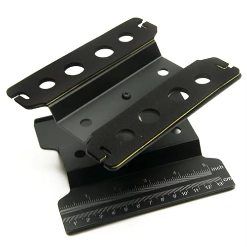 QOAKSDY RC Teile Für Axial Für SCX10 90046 TRX4 TRX6 D90 1/8 1/10 RC-Auto-Reparaturstation, Montage Für Plattform, Um 360 Grad Drehbarer Arbeitsständer(Black) von QOAKSDY
