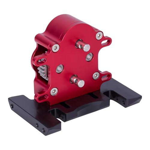 QOAKSDY RC Teile Für Axial Für SCX10 Für Capra Für LCG 1/10 RC Autoteil Zubehör Ersatzteile Aluminiumlegierung Getriebebaugruppe(Red) von QOAKSDY