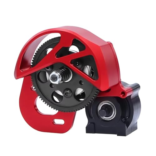 QOAKSDY RC Teile Für Axial Für SCX10 I II AX10 SMT10 Getriebe 1/10 RC Crawler Upgrades Metallgetriebe Mittelgetriebe(Red) von QOAKSDY