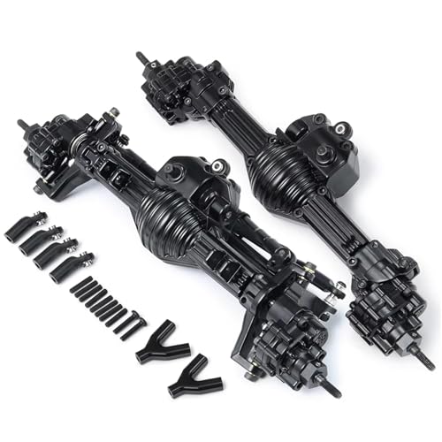 QOAKSDY RC Teile Für Axial Für SCX10 II 90028 1/10 RC Für Rock Crawler Metall Achse Upgrade Teile RC Auto Vorne Hinten Gerade Achse(Rear and Front) von QOAKSDY