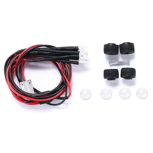 QOAKSDY RC Teile Für Axial Für SCX24 1/24 RC Crawler Auto Upgrade Teile Zubehör 4 Stück Lichtabdeckung Scheinwerfer Dach Lampenschirm von QOAKSDY