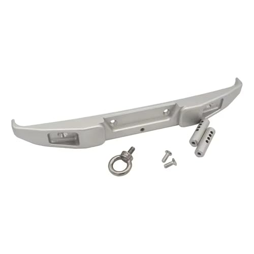 QOAKSDY RC Teile Für Axial Für SCX6 1:6 RC Auto Metall Heckstoßstange Anhänger Abschlepphaken Off-Road Crawler ACCS Ersatz-Upgrade(Silver) von QOAKSDY