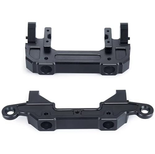 QOAKSDY RC Teile Für Axial Für SCX6 AXI05000 AXI05001 1/6 RC Crawler Auto Für Modell Upgrade Teile Metall Vorne Hinten Stoßstange Halterung Set(Rear and Front) von QOAKSDY
