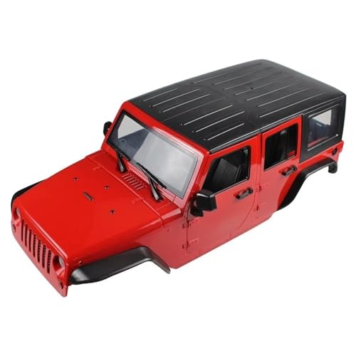 QOAKSDY RC Teile Für Axial Für Scx10 90046 90047 Unmontierte 12,3 Zoll 313 Mm Radstand Karosserie Auto Shell 1/10 Rc Crawler Kits(Red) von QOAKSDY