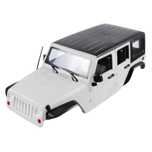 QOAKSDY RC Teile Für Axial Für Scx10 90046 90047 Unmontierte 12,3 Zoll 313 Mm Radstand Karosserie Auto Shell 1/10 Rc Crawler Kits(White) von QOAKSDY