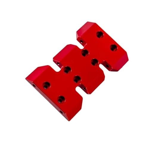 QOAKSDY RC Teile Für Axial Scx10 Upgrades Teile Aluminiumlegierung Unterer Schwerpunkt Übersetzung Unterfahrschutz RC Autozubehör(Red) von QOAKSDY