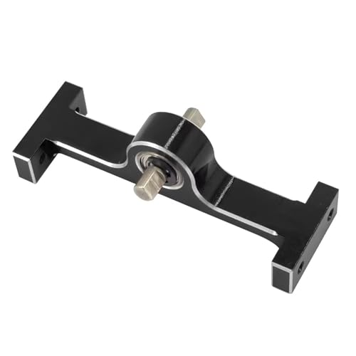 QOAKSDY RC Teile Für Axial Scx10 Verteilergetriebe Aus Aluminiumlegierung, 70 Mm Breite, 5 Mm D-förmige Welle, 1/10 RC Crawler Auto, Upgrade-Teile, Zubehör(Black) von QOAKSDY