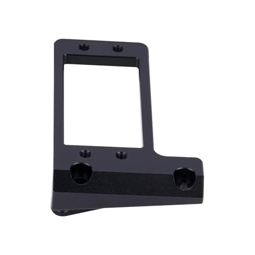 QOAKSDY RC Teile Für Capra F9 Offset-Achse Für Chassis-Upgrade-Teile. 1 Stück Aluminiumlegierung BTA-Servohalterung Mit Niedrigem Schwerpunkt, 1/10 RC-Auto(Black) von QOAKSDY