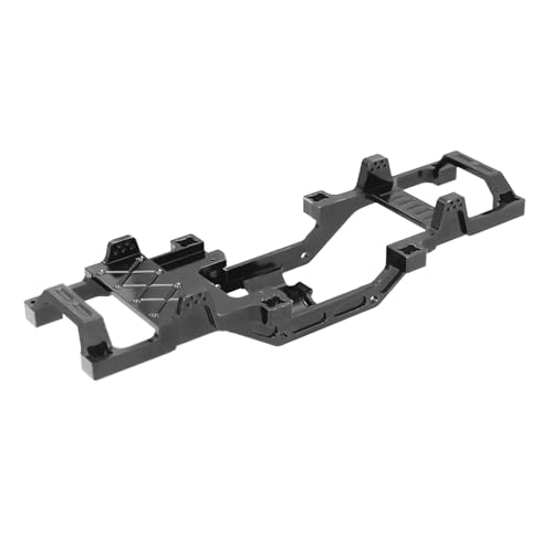 QOAKSDY RC Teile Für FMS Für FCX24 Für Xiaoqi 1/24 RC Auto Teile Zubehör Metall Upgrade Umrüstung CNC Prozess Für Chassis Rahmen(Black) von QOAKSDY