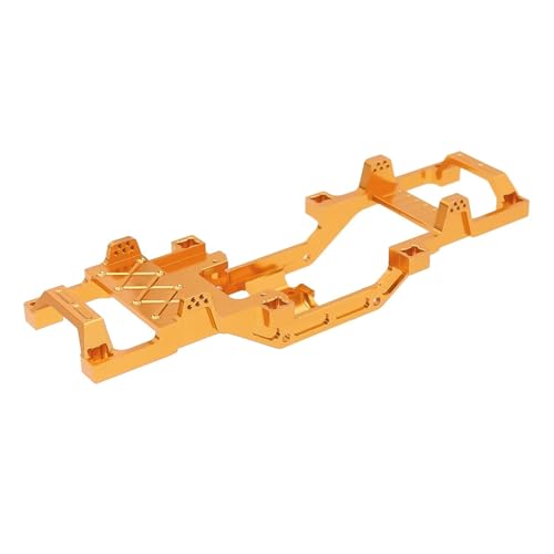 QOAKSDY RC Teile Für FMS Für FCX24 Für Xiaoqi 1/24 RC Auto Teile Zubehör Metall Upgrade Umrüstung CNC Prozess Für Chassis Rahmen(Yellow) von QOAKSDY