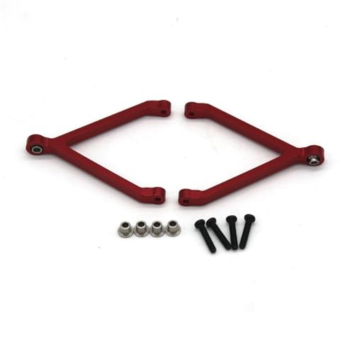 QOAKSDY RC Teile Für FMS Für Fcx24 Für Xiaoqi 1/24 Fernbedienung Auto Metall Upgrade Zubehör Oberen Zugstange Oberen Für Schaukel Arm(Red) von QOAKSDY