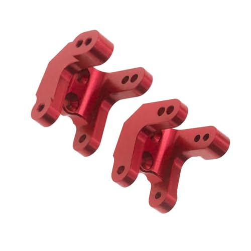 QOAKSDY RC Teile Für LOSI Für LMT 4WD Für Monster 1/8 RC Truck Upgrade-Teile Zubehör Aluminium Untere Stoßdämpferhalterung Befestigungsbasis(Red) von QOAKSDY