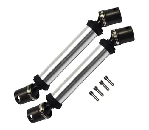 QOAKSDY RC Teile Für LOSI Für LMT 4WD Für Monster Truck Vollachse 1/8 Rc Auto Metall Center Slider CVD Antriebswelle Getriebewelle(Silver) von QOAKSDY