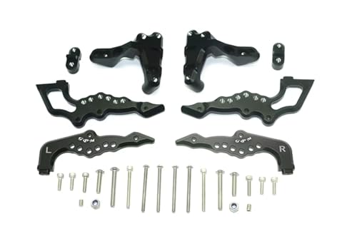 QOAKSDY RC Teile Für Losi Für Baja Für Rey 2,0 1/6 RC Auto Upgrade Zubehör Metall Rear Shock Tower Stoßdämpfer Halterung Ersatzteile(Black) von QOAKSDY