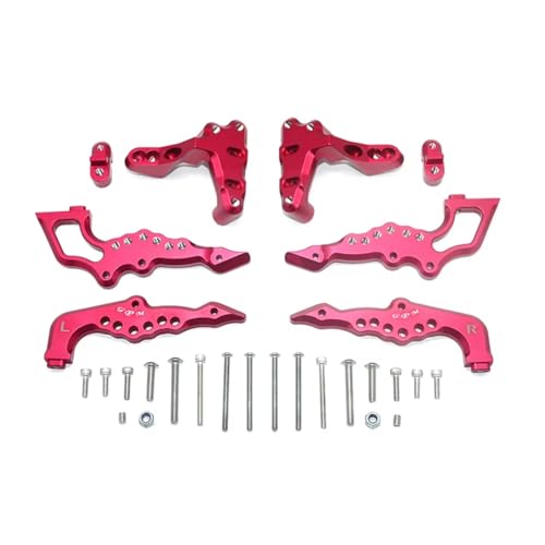 QOAKSDY RC Teile Für Losi Für Baja Für Rey 2,0 1/6 RC Auto Upgrade Zubehör Metall Rear Shock Tower Stoßdämpfer Halterung Ersatzteile(Red) von QOAKSDY