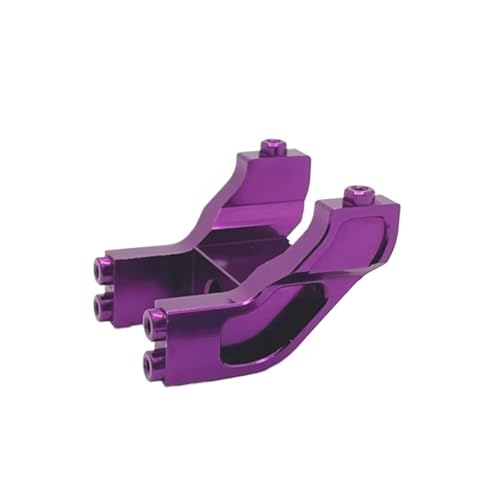 QOAKSDY RC Teile Für MJX 14209 14210 1/14 RC Autoteile Zubehör, Verbesserte Heckflügel-Befestigungsteile Aus Aluminium(Purple) von QOAKSDY
