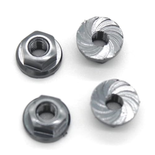 QOAKSDY RC Teile Für MJX 14210 14209 14301 14302 14303 1/14 Fernbedienung Auto Metall Upgrade Modifikation Zubehör M4 Kontermutter(Red) von QOAKSDY