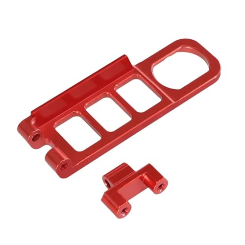 QOAKSDY RC Teile Für MJX Für Hyper Für Go 16207 16208 09 10 H16 H16BM H16PL H16V3 M162 M163 RC Auto Metall Batterie Schnalle Teile Zubehör(Red) von QOAKSDY