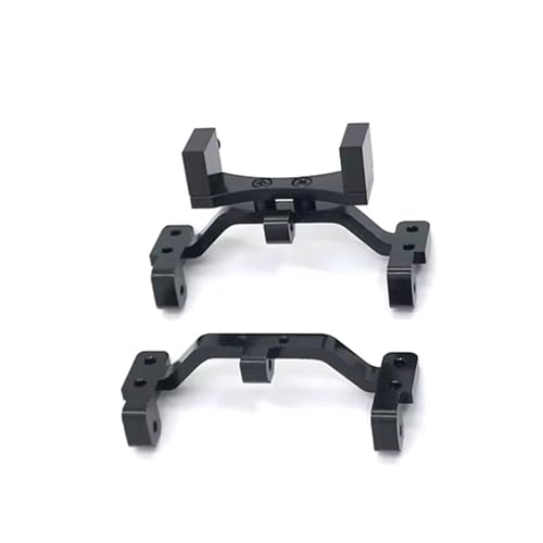 QOAKSDY RC Teile Für MN D90 D91 D96 Für MN98 99S 1/12 RC Autoteile Metall Upgrade Achse Servohalterung Spurstangenhalter(Black) von QOAKSDY