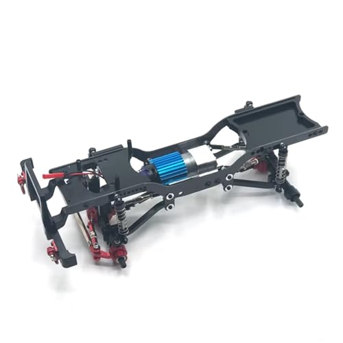 QOAKSDY RC Teile Für MN D90 D91 D96 Für MN98 99S 1/12 RC Autoteile Zubehör Metall Upgrade Modifizierter Rahmen(Black) von QOAKSDY