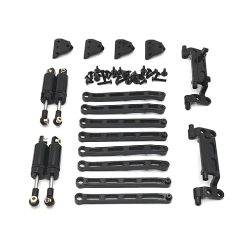 QOAKSDY RC Teile Für MN Für MN168 Für MN78 1/12 RC Für Modellautoteile Metall Verbesserte Aufhängungsstange Für Sitzaufhängungsrahmen(Black) von QOAKSDY