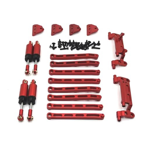 QOAKSDY RC Teile Für MN Für MN168 Für MN78 1/12 RC Für Modellautoteile Metall Verbesserte Aufhängungsstange Für Sitzaufhängungsrahmen(Red) von QOAKSDY