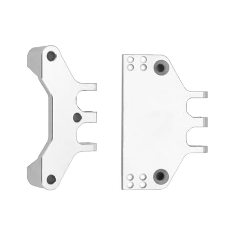 QOAKSDY RC Teile Für MN MN86 MN86S MN86KS MN86K 4WD G500 Crawler RC Auto Modifiziertes Zubehör Metalllenkgetriebehalterung Servobasis Für Sitz(Silver) von QOAKSDY
