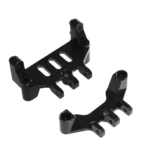 QOAKSDY RC Teile Für MN128 MN86 G500 Aluminiumlegierung Vorne Und Hinten Zugstange Für Sitzruderbasis Fernbedienung Auto Upgrade Ersatzteile(Black) von QOAKSDY