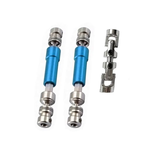 QOAKSDY RC Teile Für MN128 MN86 MN86S MN86K MN86KS Für MN G500 1/12 RC Auto Upgrade-Teile Zubehör 3 Stück Metall-Antriebswelle CVD-Antriebswelle(Blue) von QOAKSDY