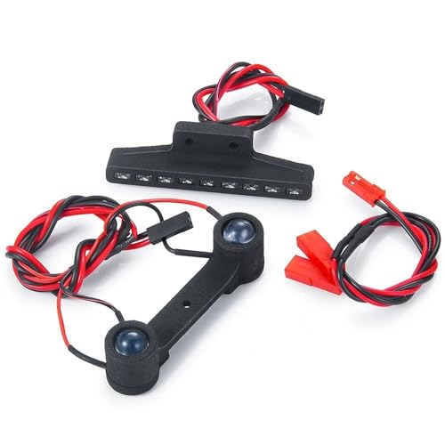 QOAKSDY RC Teile Für Mini Für E-RVEO 71076-3 1/16 RC Crawler Für Buggy Autozubehör Vorne Und Hinten Scheinwerfer Rücklicht Lampe von QOAKSDY