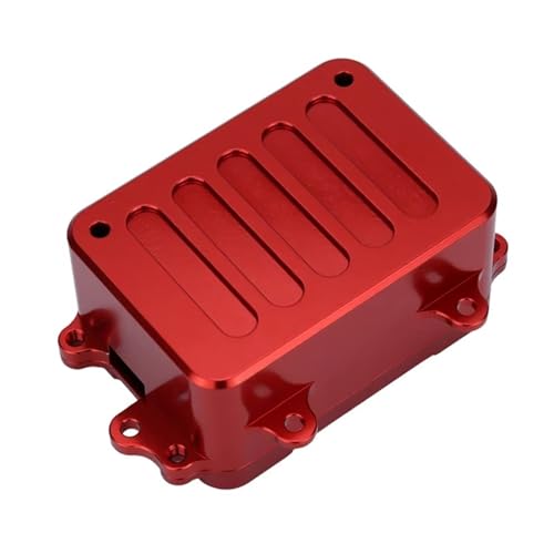 QOAKSDY RC Teile Für SCX10 1/10 RC Kettenfahrzeug, Metallempfängerbox, ESC-Box, Upgrade-Teile, Zubehör von QOAKSDY