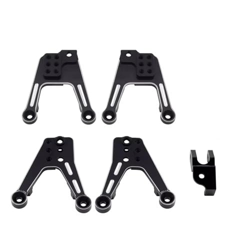 QOAKSDY RC Teile Für SCX10 II 90046 90047 1/10 RC Crawler Autozubehör Aluminiumlegierung CNC Stoßdämpferturm Upgrade-Teile(Black) von QOAKSDY