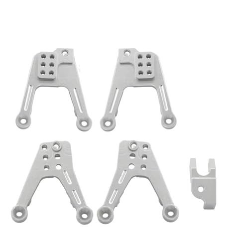 QOAKSDY RC Teile Für SCX10 II 90046 90047 1/10 RC Crawler Autozubehör Aluminiumlegierung CNC Stoßdämpferturm Upgrade-Teile(Silver) von QOAKSDY