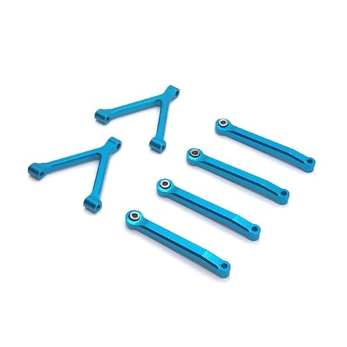 QOAKSDY RC Teile Für SG-2801 4WD Metall Upgrade Retrofit Feste Spurstange 1/28 RC Autoteile Ersatzzubehör(Blue) von QOAKSDY
