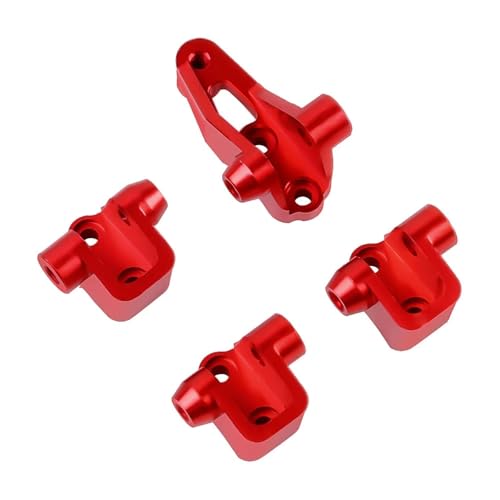 QOAKSDY RC Teile Für TRX-4 TRX-6 8227 Achsmontagesatz Aus Aluminiumlegierung, Aufhängungsstangenständer, 1/10 RC Crawler Car Upgrade-Teile(Red) von QOAKSDY