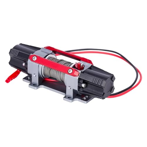 QOAKSDY RC Teile Für TRX4 Für SCX10 D90 KM2 1/8 1/10 RC Crawler Auto Upgrade Teile CNC Dual Motor Metall Simulierte Winde von QOAKSDY
