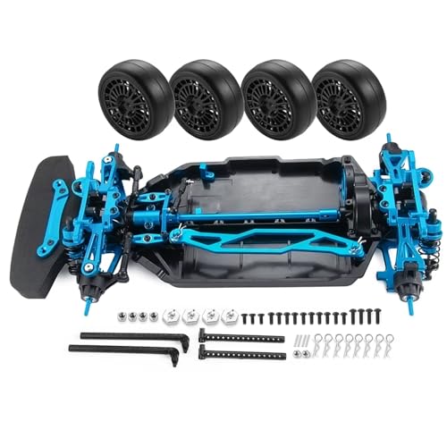 QOAKSDY RC Teile Für TT-02 DIY Aufgerüsteten Teilen 1 Satz Metall Zusammengebaut Für Chassis-Rahmensatz Mit Radreifen 1/10 RC Crawler Car(A 1 Set) von QOAKSDY