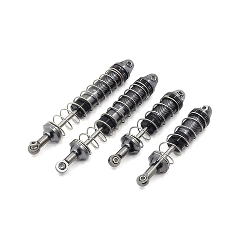QOAKSDY RC Teile Für WLtoys 12427 12428-AB 12429 12423 FY01 FY02 FY03 1/12 RC Autoteile Metall Upgrade Hydraulische Vordere Und Hintere Stoßdämpfer(Gray) von QOAKSDY