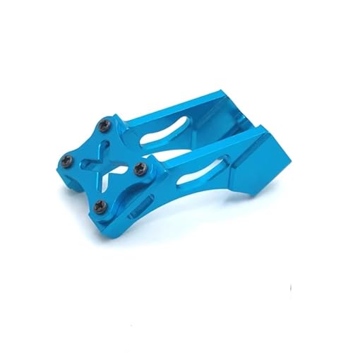 QOAKSDY RC Teile Für WLtoys 144010 14400 124017 124019 1/14 1/12 RC Autoteile Metall Upgrade Retrofit Heckplattenhalterung(Blue) von QOAKSDY