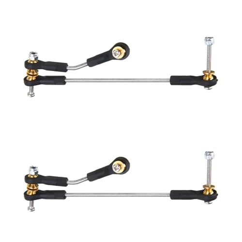 QOAKSDY RC Teile Für WPL C14 C24 C34 B1 B14 B24 B16 B36 1/16 RC Auto Ersatzteile 2 Set Lenkgestänge Servo Link Rod Lenkgestänge von QOAKSDY